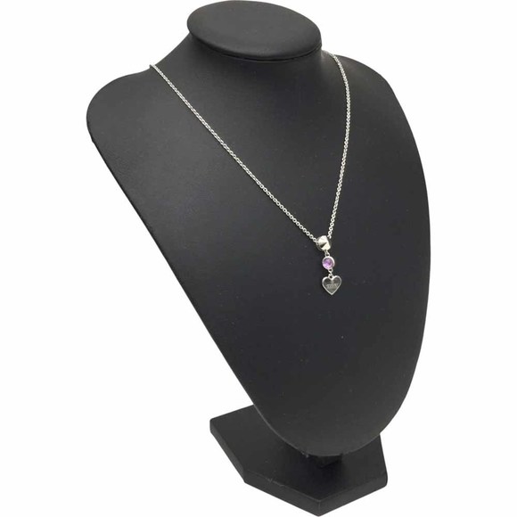 Gucci Amethyst heart motif necklace stone accessory - Picture 10 of 12